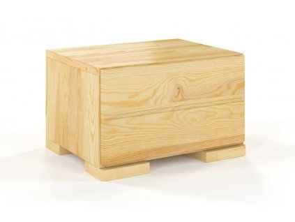 Drevený nočný stolík Sandemo I borovica  (Farba Prírodná)