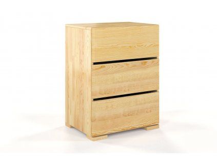 Drevená komoda borovica Sandemo 3S60  (Farba Prírodná)