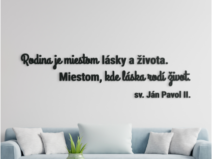 Citát na stenu Rodina