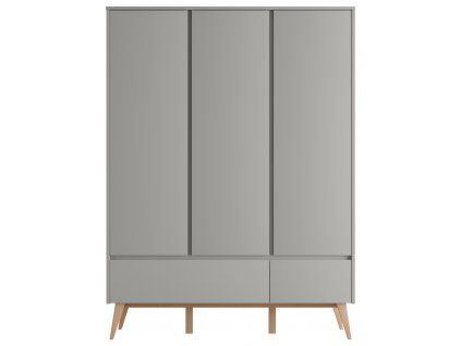 Swing 3door wardrobe grey 2