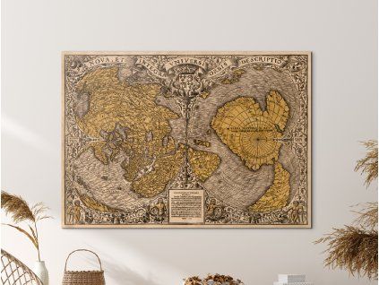 Mapa Nova et integra universi orb (Farba rámu Bez rámu, Povrchová úprava Matná, Veľkosť obrazu A4)