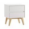 Swing night table white